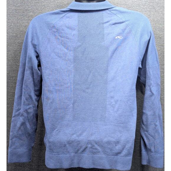 KJUS Men's Sweater - Blue, Freelite Kulm, Half Zip, Pullover, Size Small - Picture 4 of 4